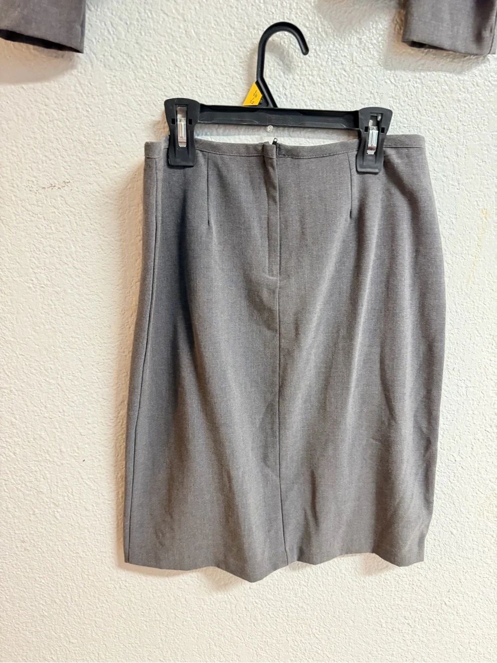 A. Byer Gray Two-Piece Skirt Suit - Tailored Blazer & Pencil Skirt (stretchy)
